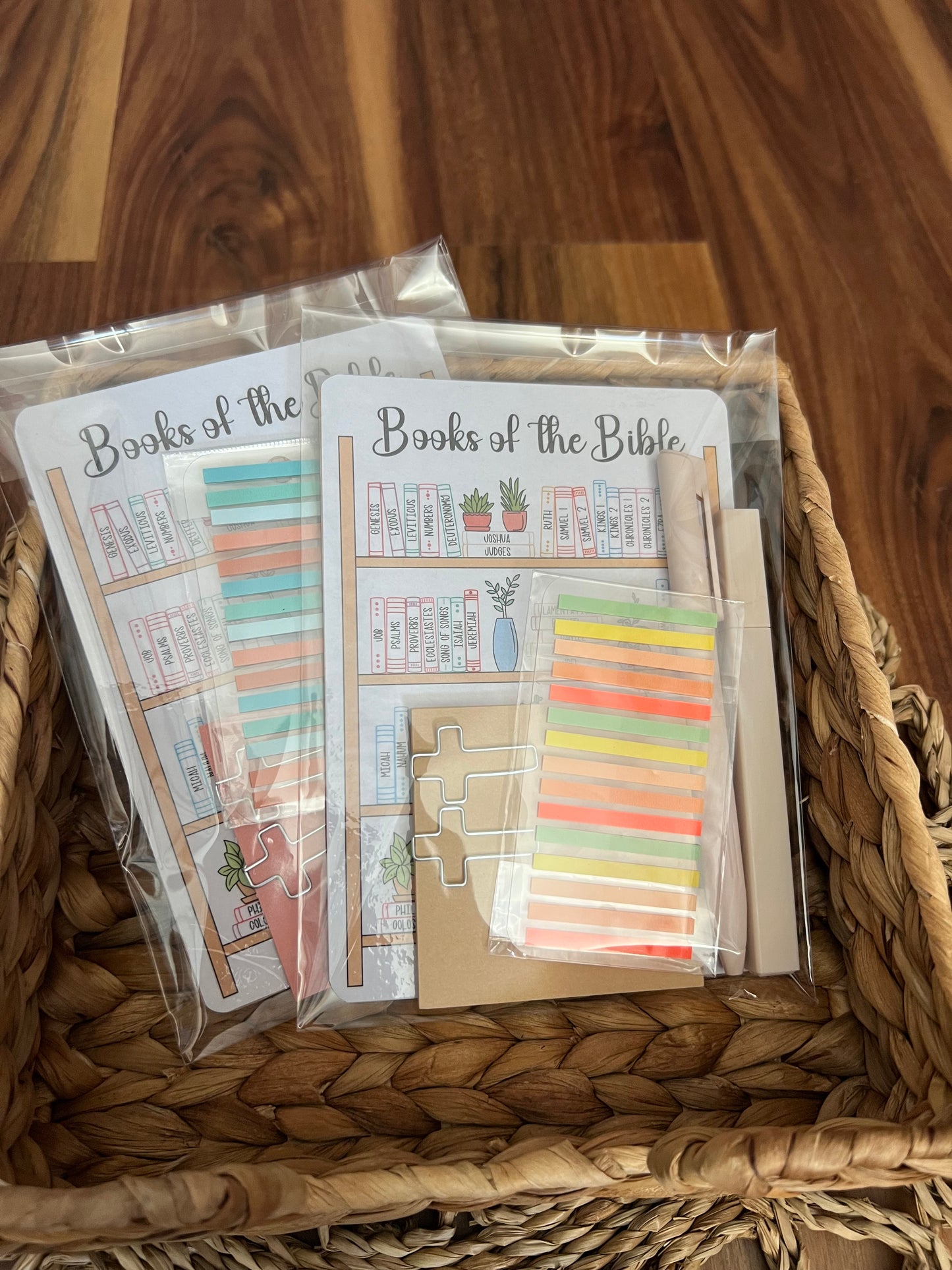 Sons & Daughters Bible study kit with stationery including notebooks, pens, and study guides for in-depth scripture reading.
