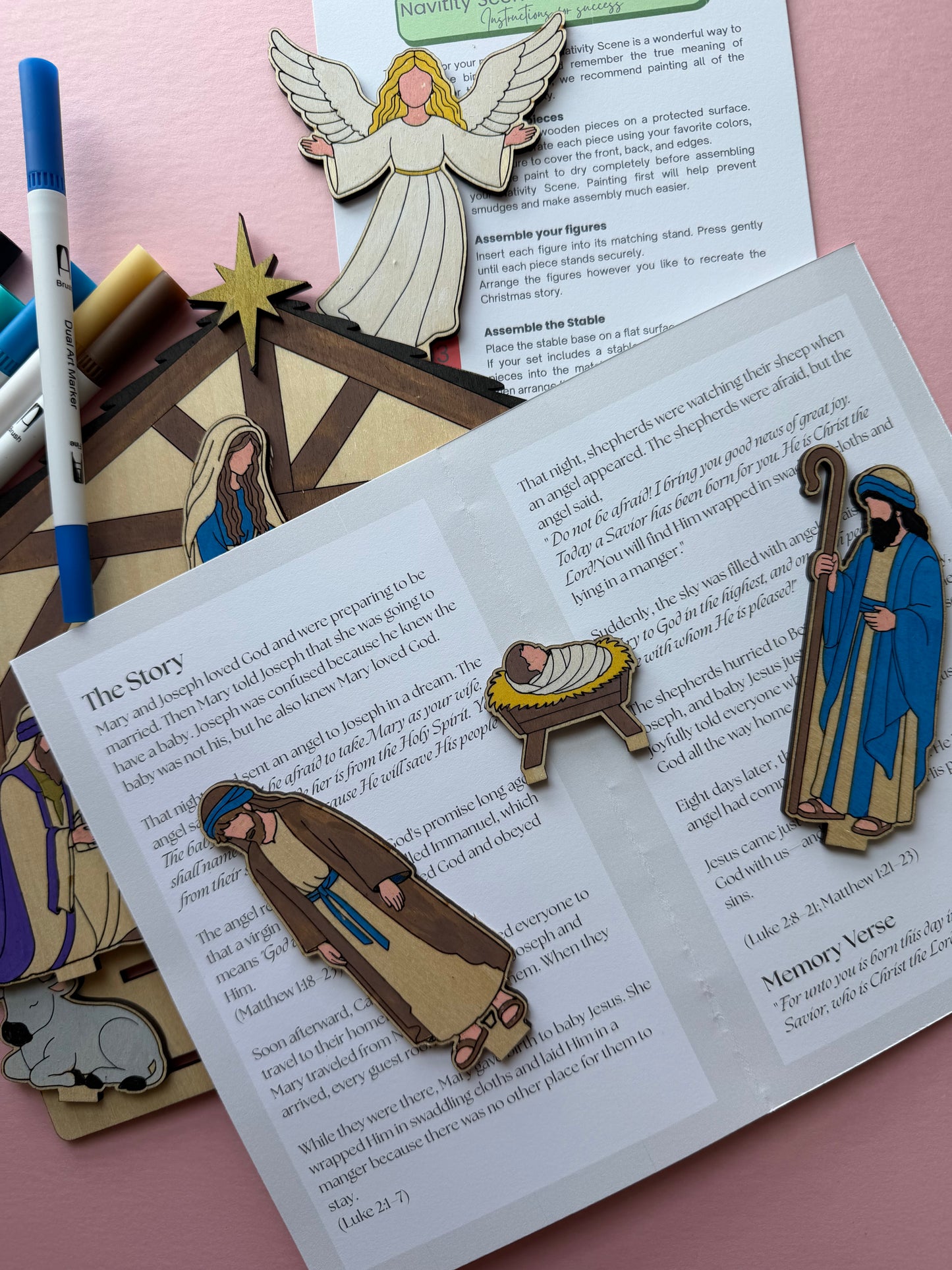 DIY Wooden Nativity Craft Kit