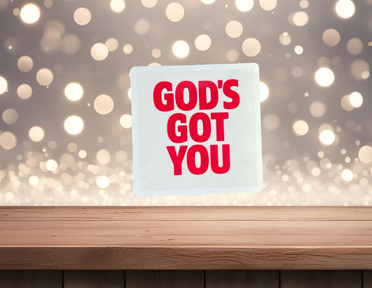 Sons & Daughters God's Got You motivational poster featuring uplifting text on a calming background.