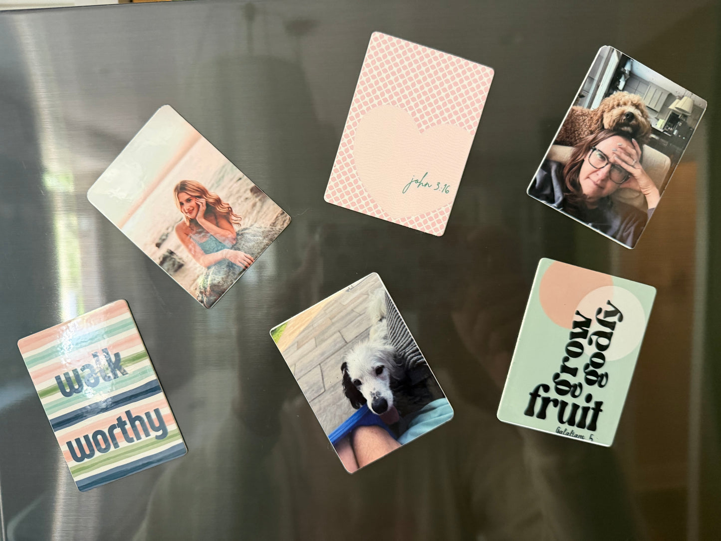 Personalized Sons & Daughters family keepsake magnet for home decor, featuring custom text and decorative design.