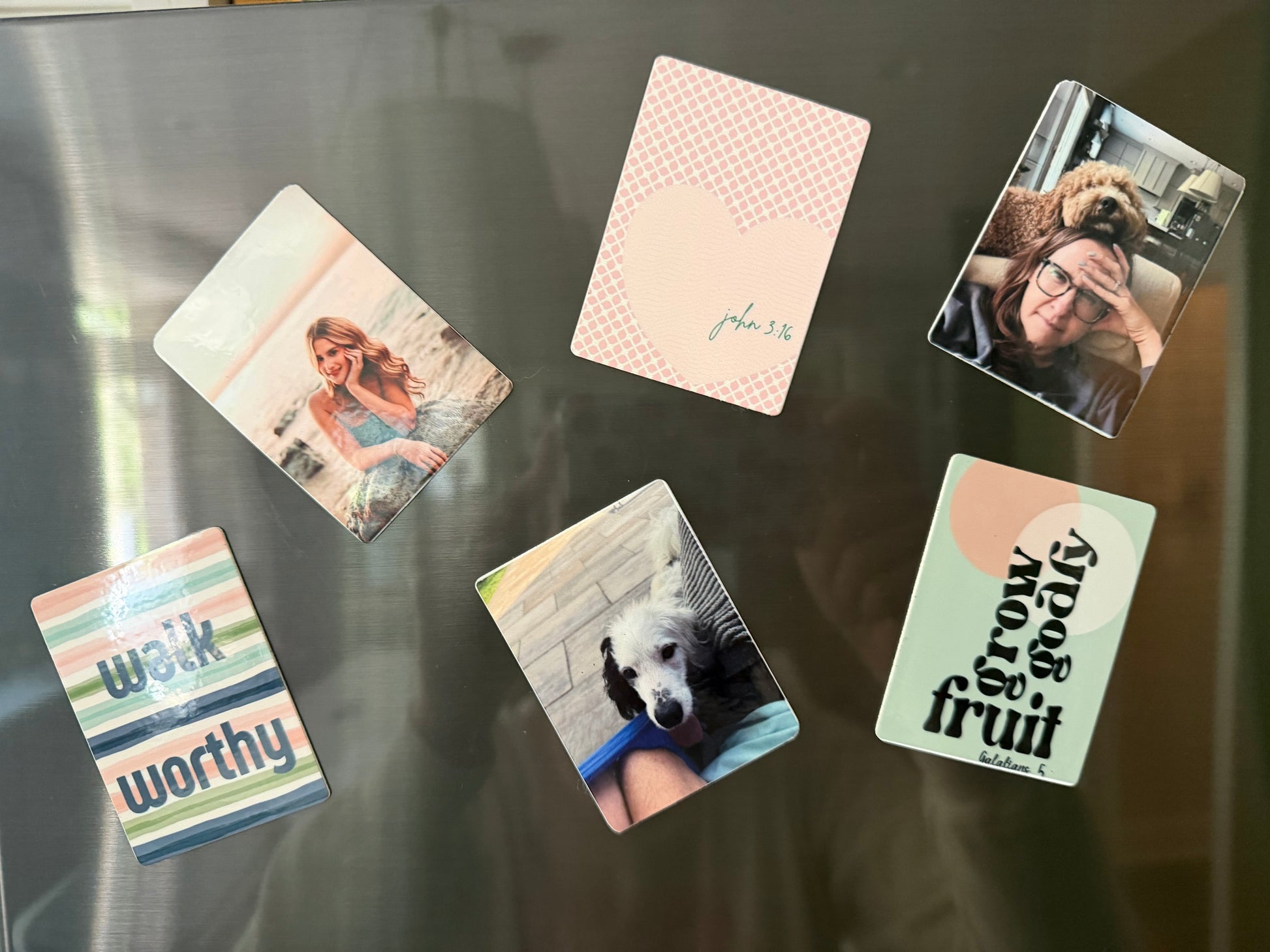 Personalized Sons & Daughters family keepsake magnet for home decor, featuring custom text and decorative design.