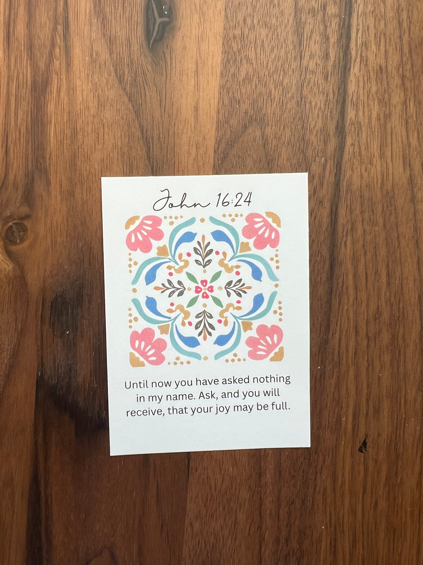 Mini scripture cards on Hope and Joy by Sons & Daughters, featuring inspirational Bible verses on colorful cards.