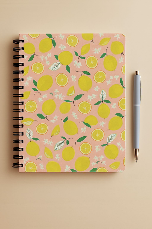 Sons & Daughters Lemon's Devotional Life Journal with lined pages, designed for daily spiritual reflections and personal growth