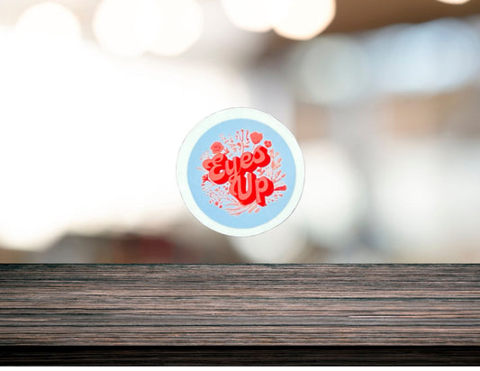 Close-up of the Eyes Up product by My Store, showing the sleek packaging and design in a clear, detailed view.