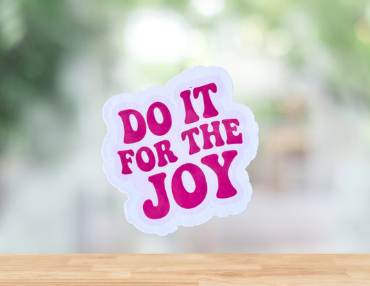 Sons & Daughters "Do It for the Joy" printed fabric in vibrant colors, showcasing the design and texture of the textile.