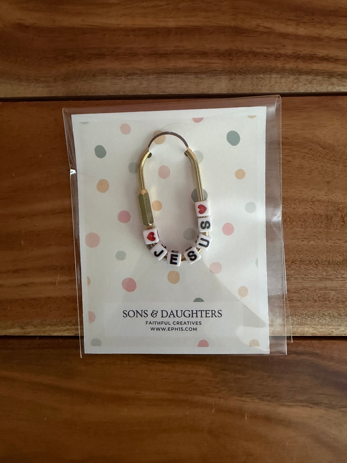 Jesus carabiner keyringbag tag