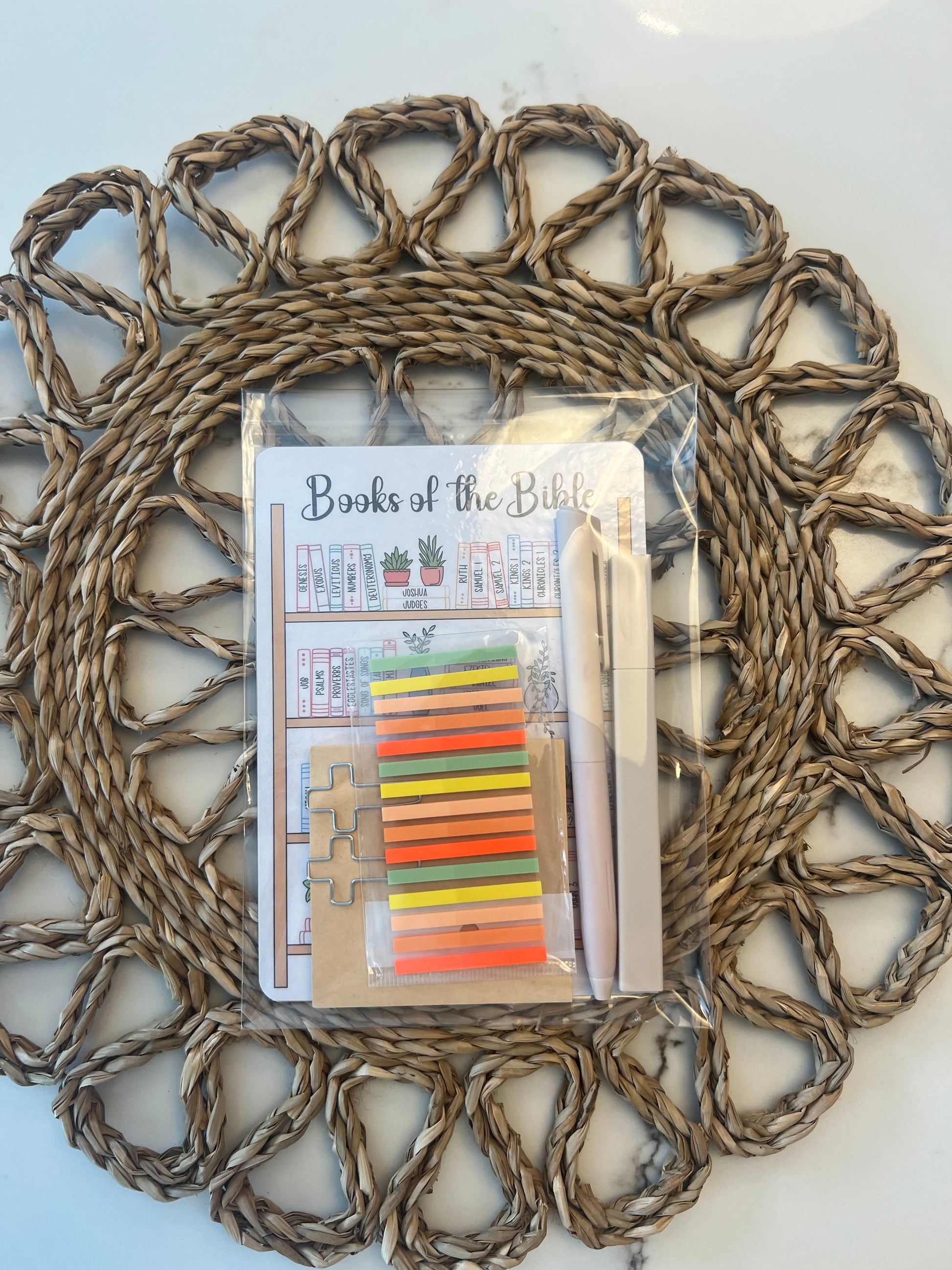 Sons & Daughters Books of the Bible Study kit featuring colorful stationery and study materials for in-depth biblical learning.