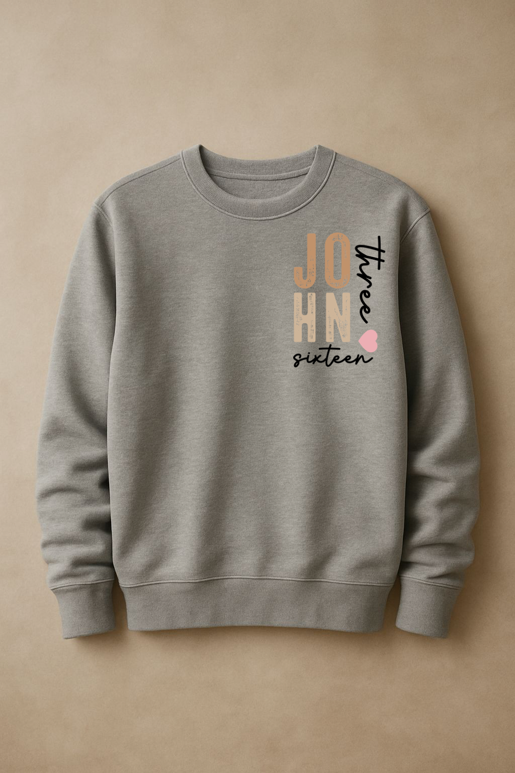 Sons & Daughters John 3:16 sweatshirt with religious scripture design in soft fabric on a casual style sweatshirt.