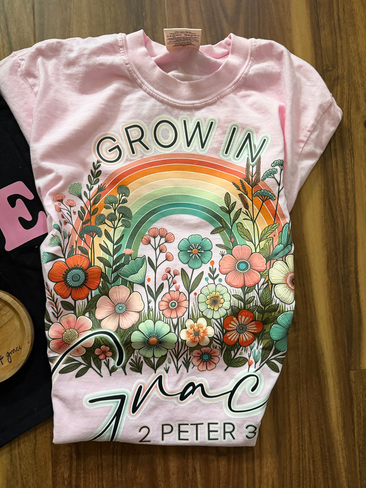 Mystery gift box with Grace theme from Sons & Daughters, includes spiritual soul care kit, t-shirt, and bag.