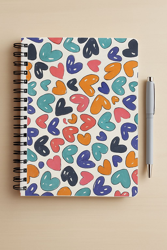Hearts Devotional Life Journal by Sons & Daughters, featuring a soft cover with heart-themed design for daily reflection.