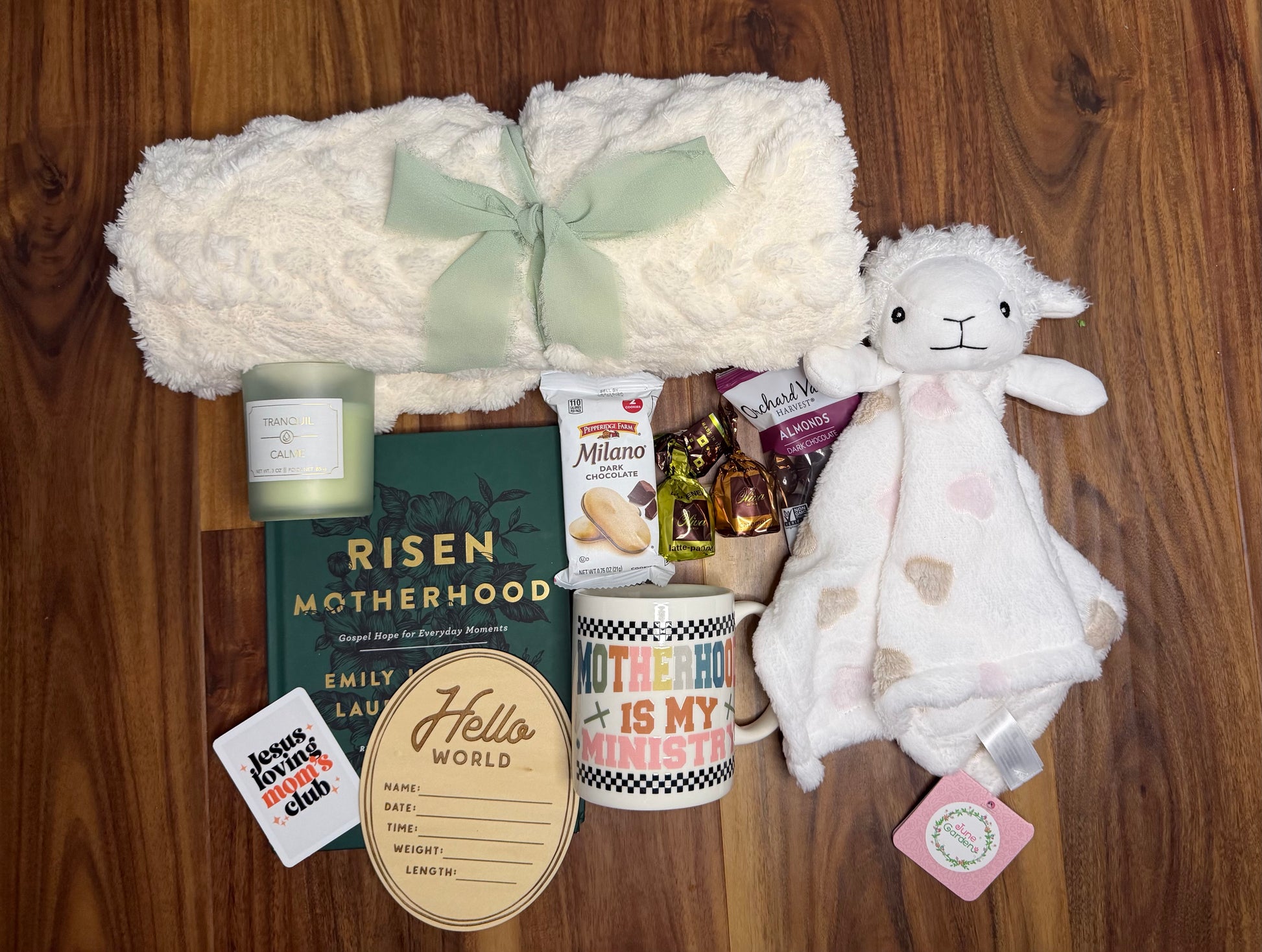 Sons & Daughters Mom to Be Faith Box gift set with baby shower keepsake and pregnancy celebration items for expecting moms.
