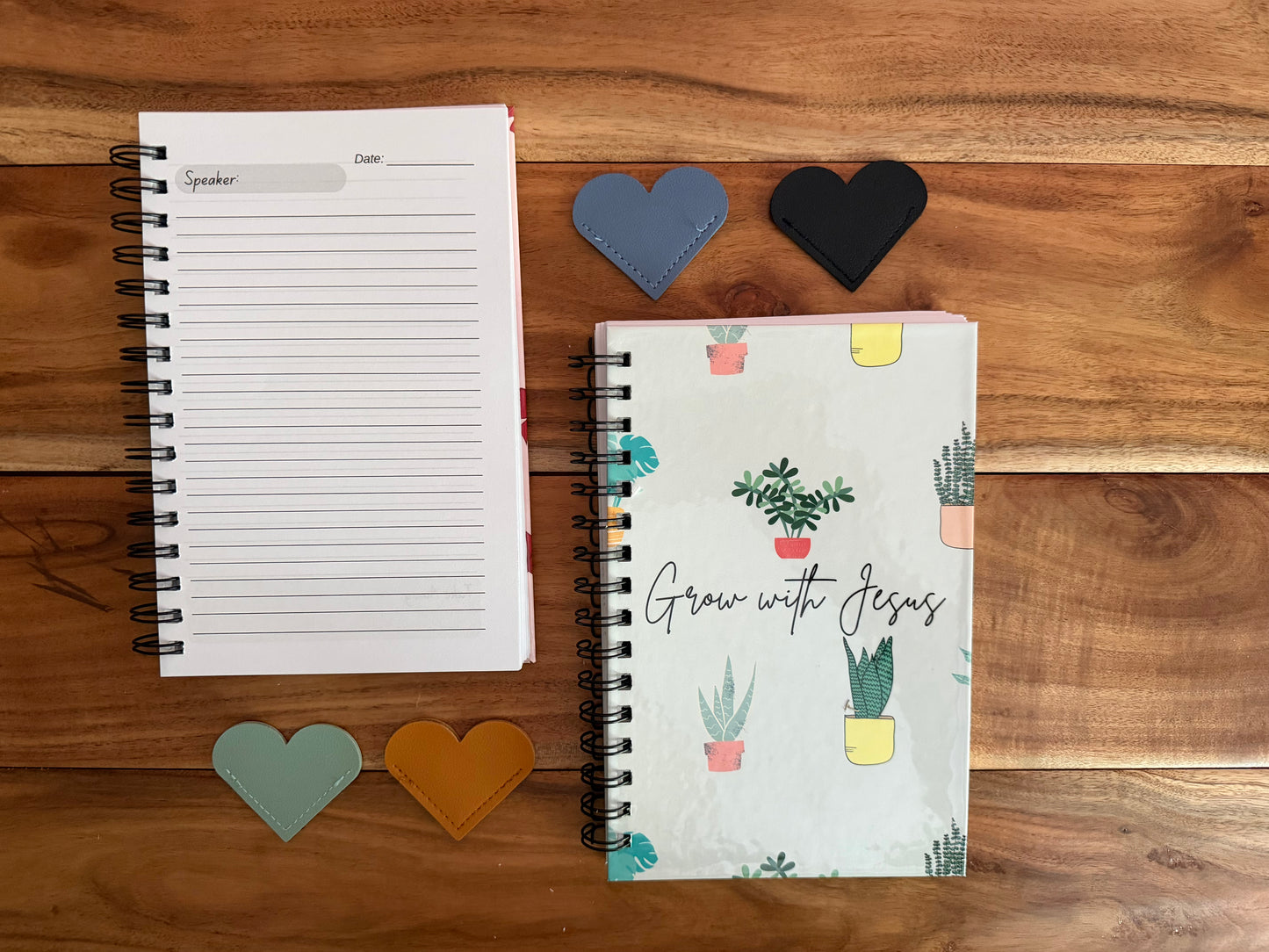 Sons & Daughters Christian journal with sermon notes and spiritual devotional pages, suitable for prayer and religious reflection.
