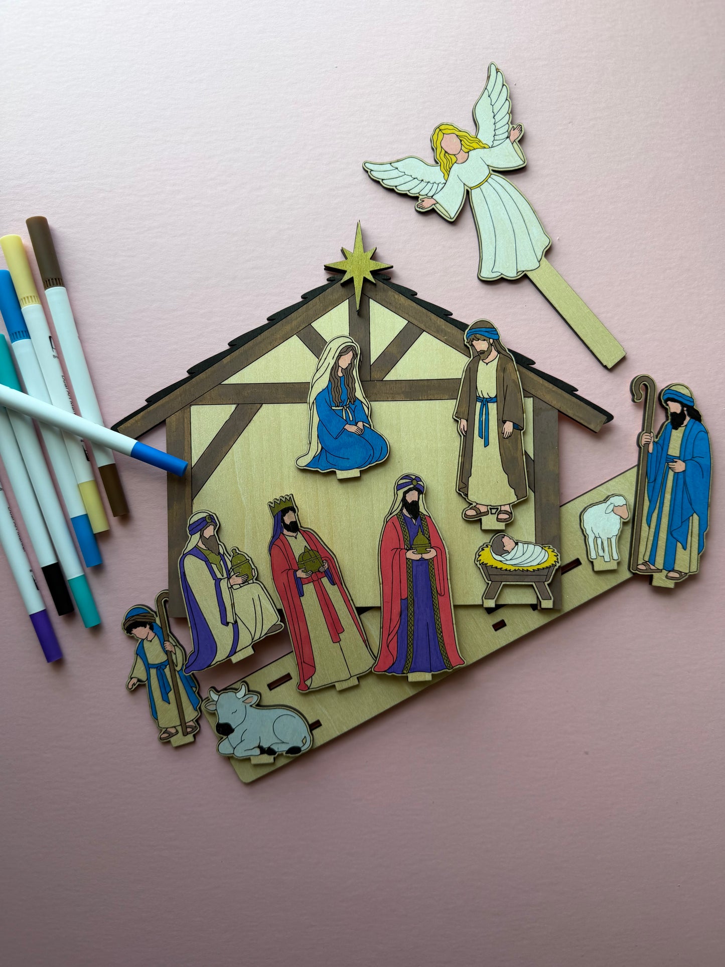 DIY Wooden Nativity Craft Kit