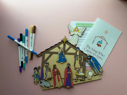 DIY Wooden Nativity Craft Kit