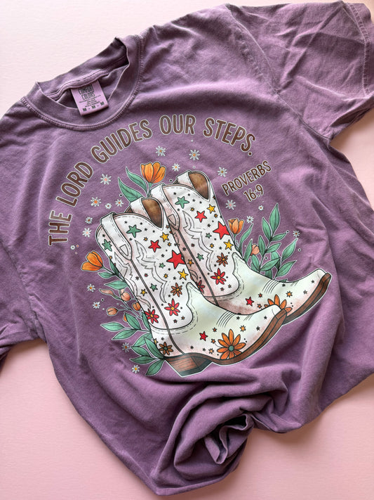 Comfort Colors Cowgirl T-Shirt Proverbs 16:9