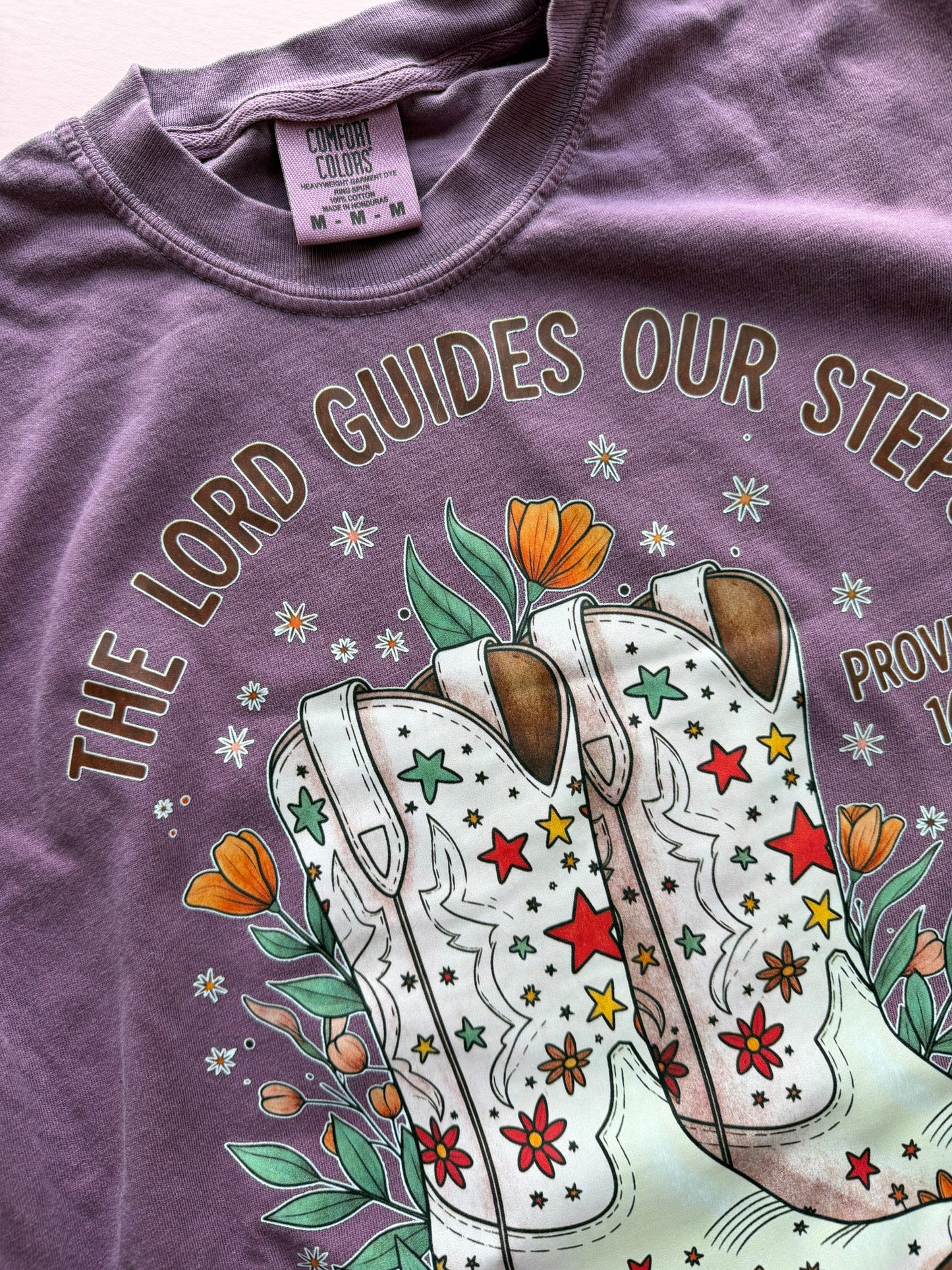 Comfort Colors Cowgirl T-Shirt Proverbs 16:9