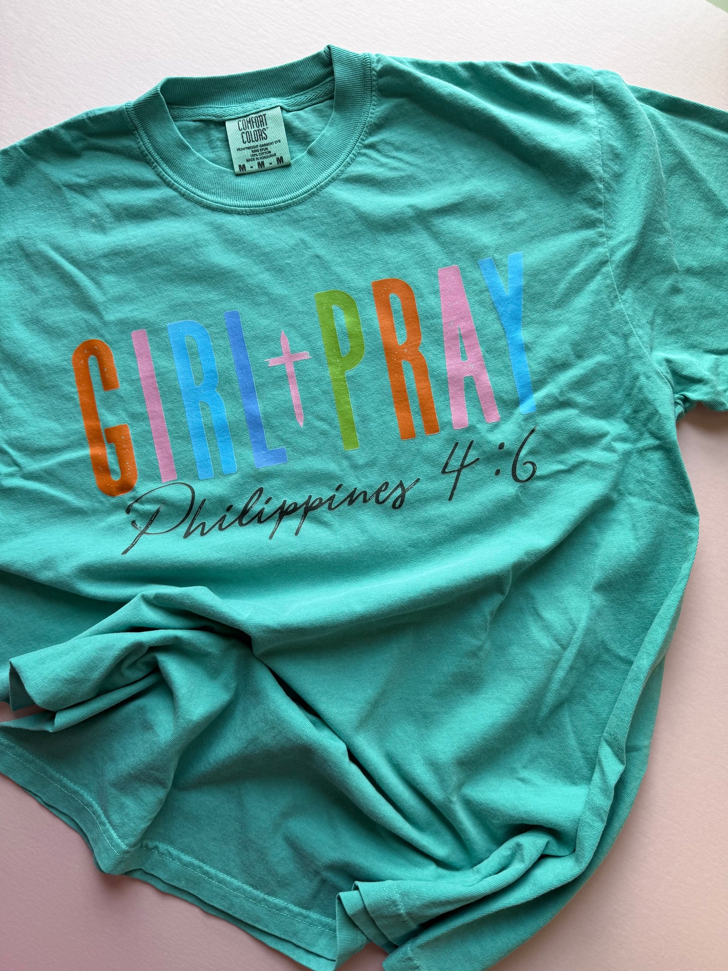 Girl pray t-shirt