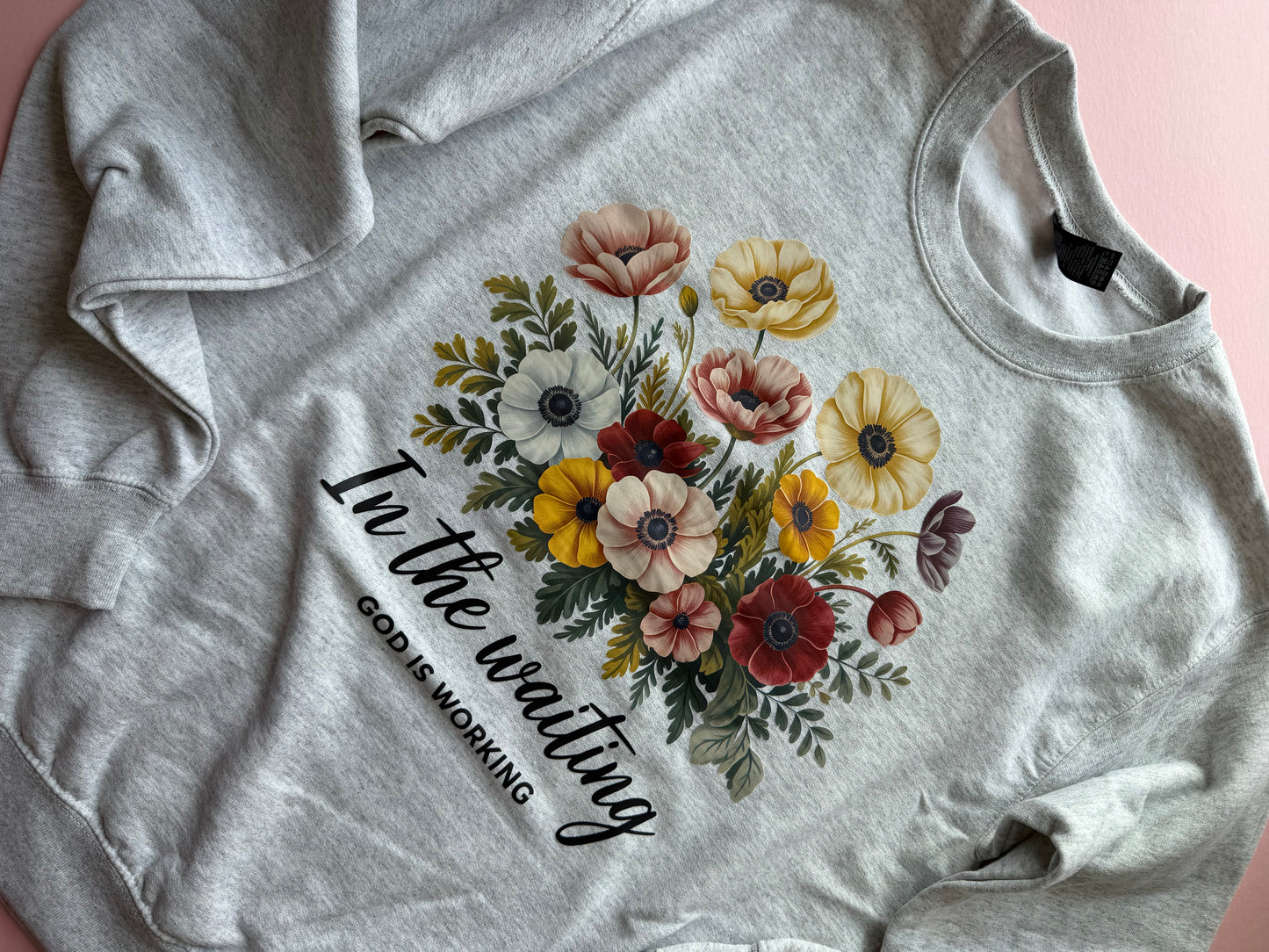 In the Waiting sweatshirt