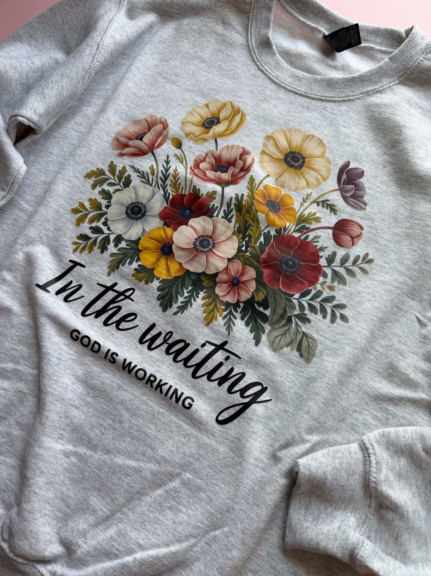In the Waiting sweatshirt