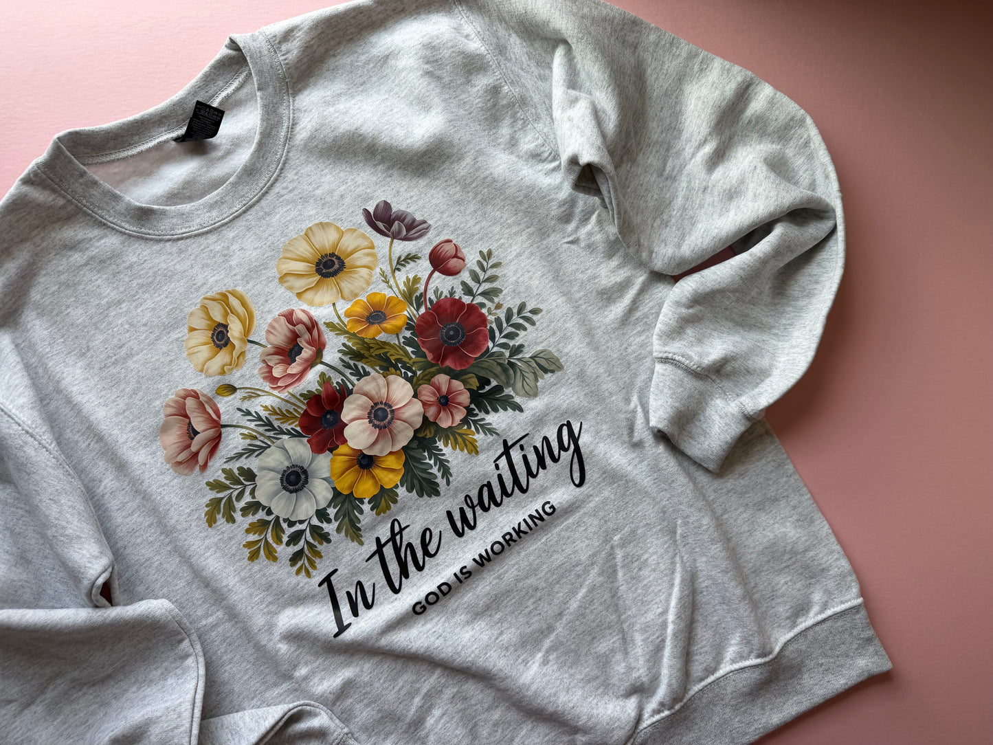 In the Waiting sweatshirt