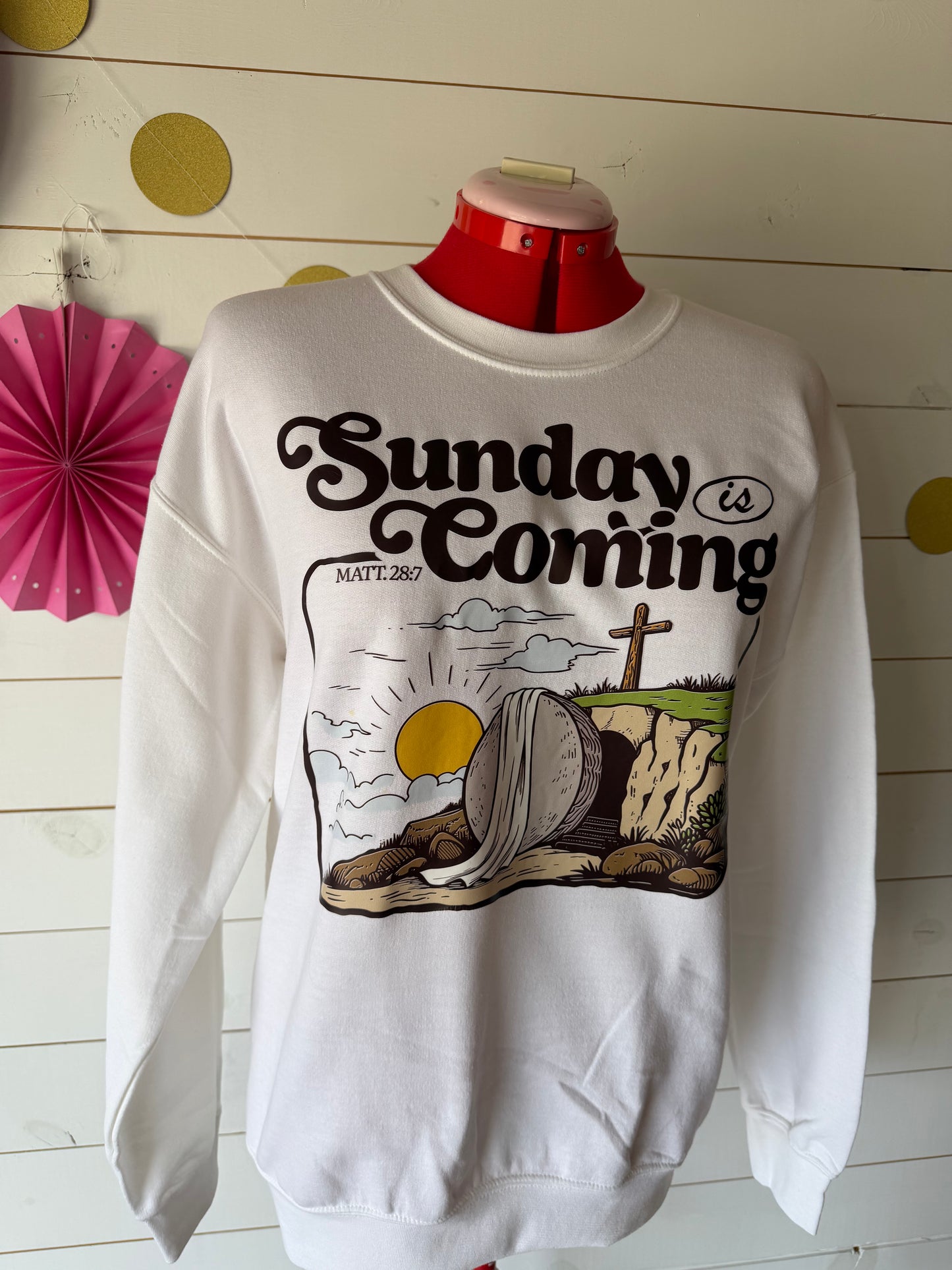 Sunday's coming Crew Sweathshirt