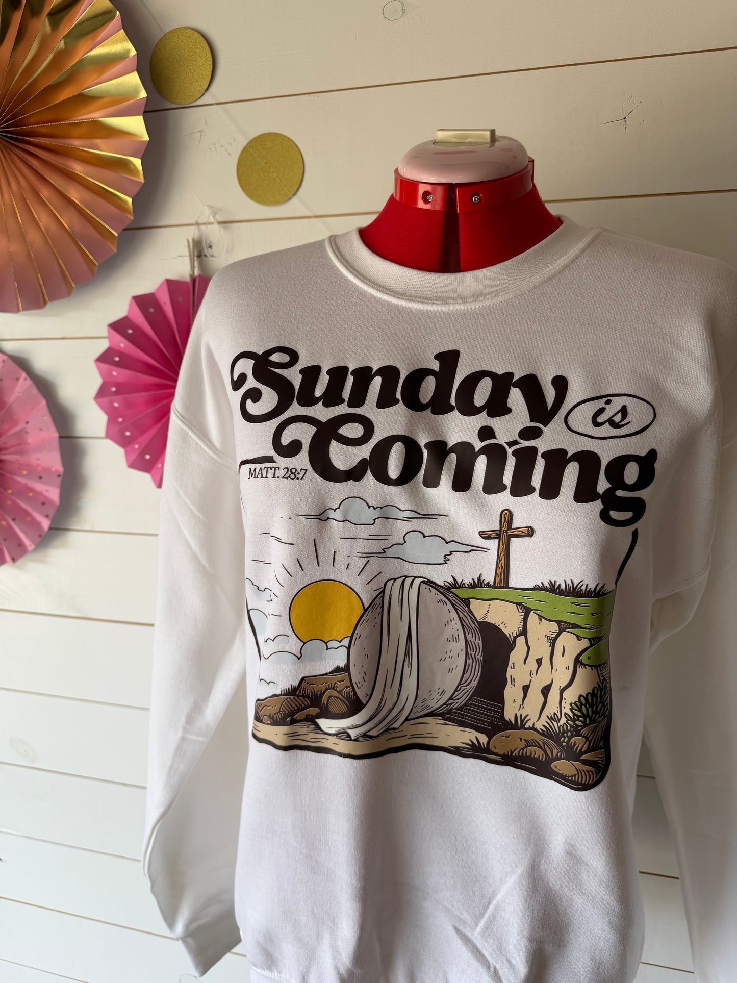 Sunday's coming Crew Sweathshirt