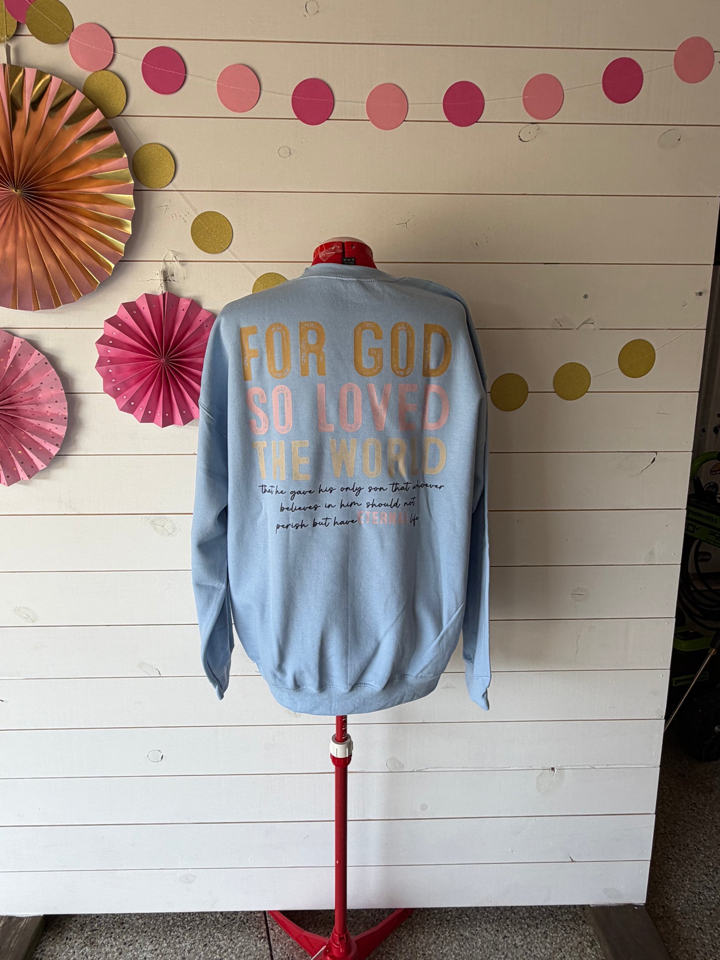 John 3:16 Double-sided sweatshirt