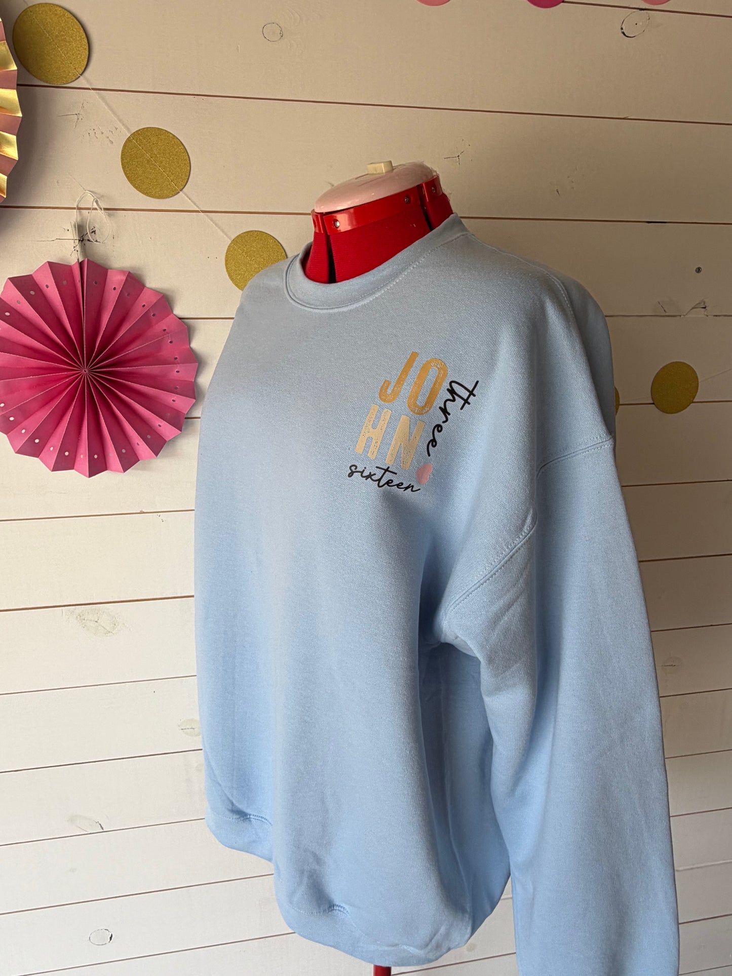 John 3:16 Double-sided sweatshirt