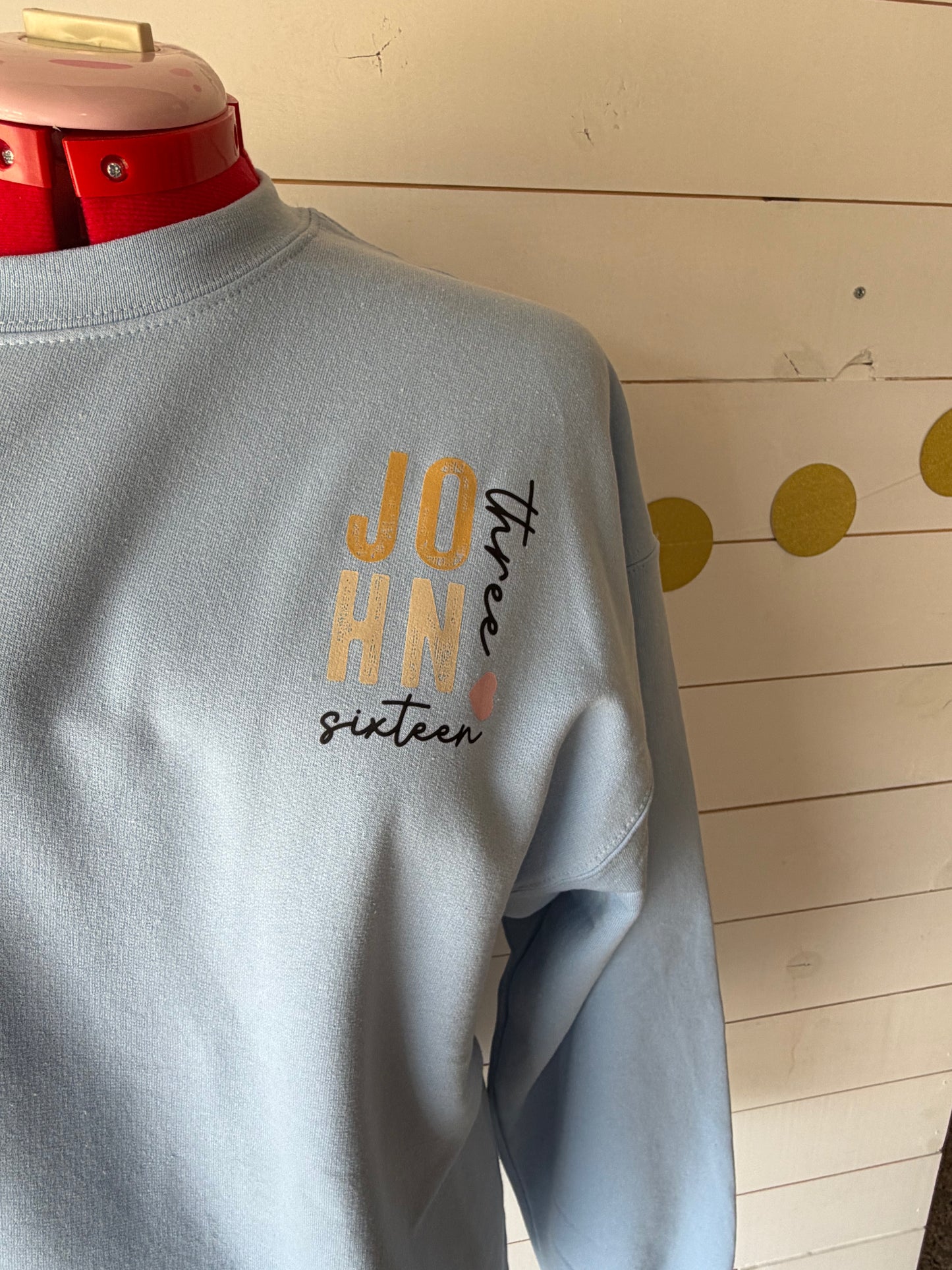 John 3:16 Double-sided sweatshirt