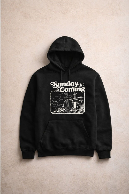 Grey Sunday's Coming hoodie by Sons & Daughters featuring a comfortable fit and stylish design, perfect for casual wear.