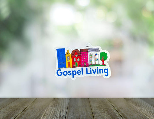 Live on Mission Clear Vinyl Sticker – Gospel-Centered Living