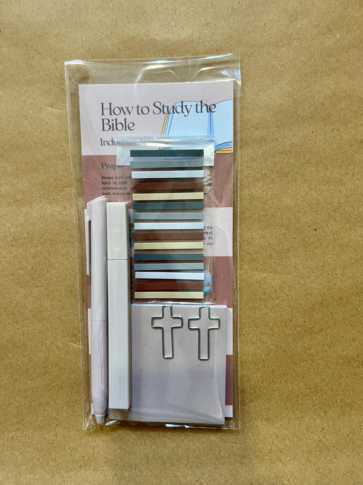 Bible Study Starter Kit | Faith-Based Journaling & Reflection Tools | Bible Study Guide, Highlighters, Bookmarks, Gift for Her