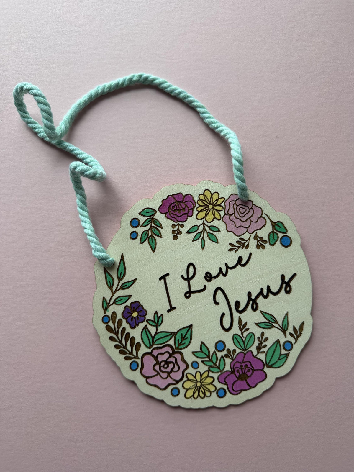 Jesus Sign Kit, 6-Inch Wooden DIY Christian Activity Craft