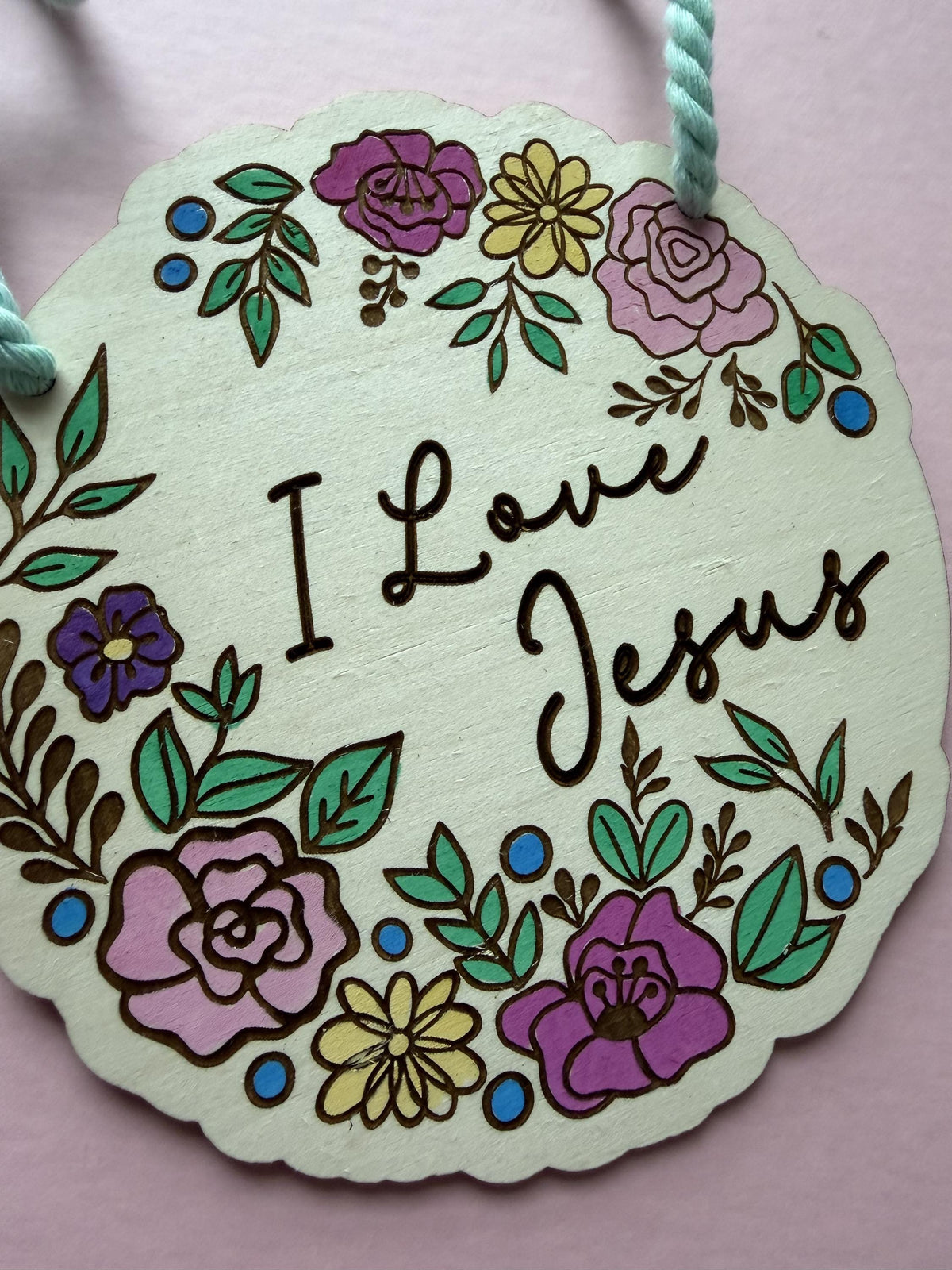 Jesus Sign Kit, 6-Inch Wooden DIY Christian Activity Craft