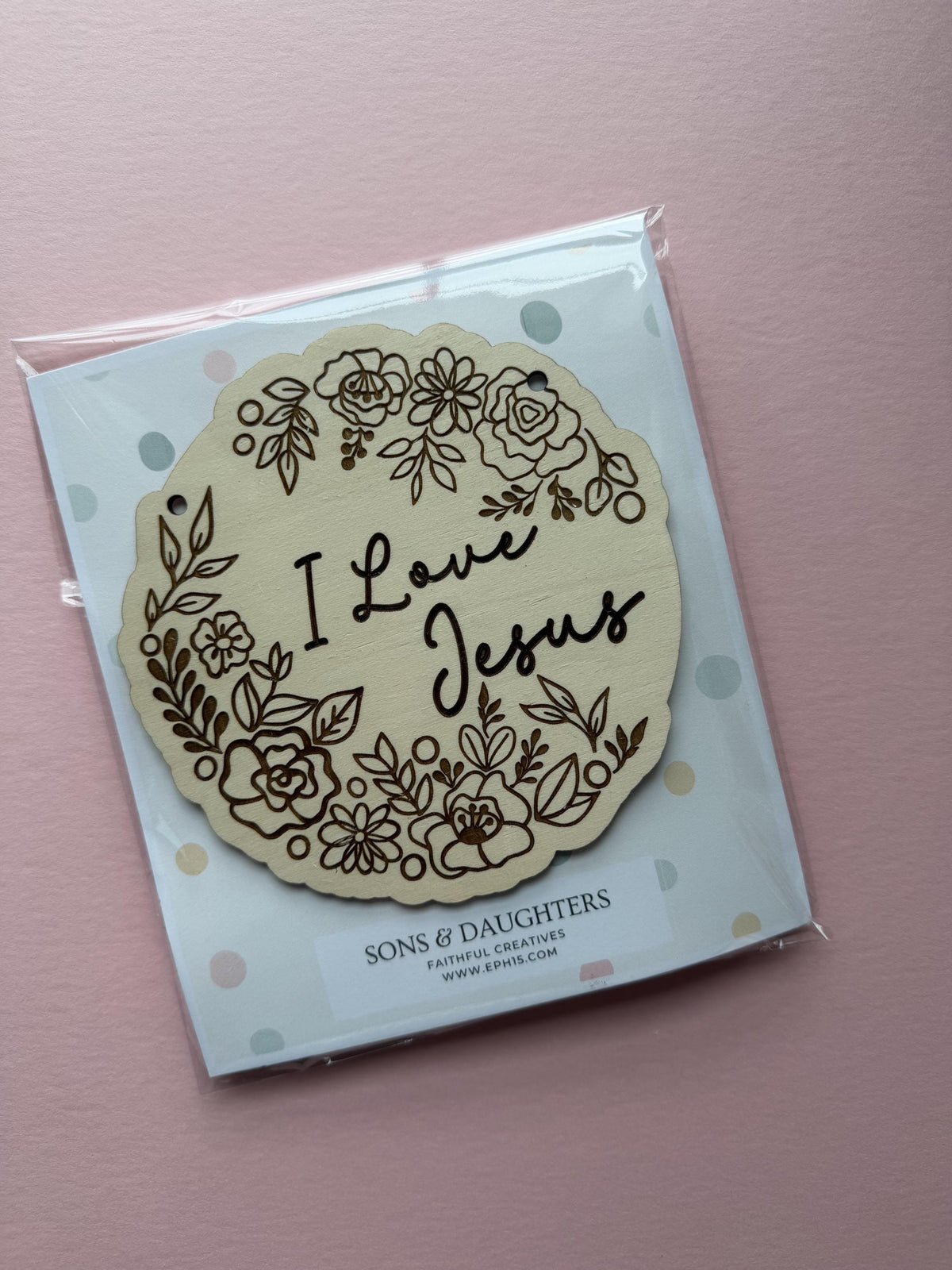 Jesus Sign Kit, 6-Inch Wooden DIY Christian Activity Craft
