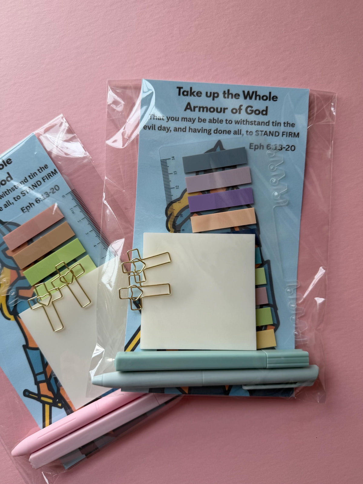 Armor of God Bible Study Kit, Ephesians 6 Christian Gift, Bible Journaling Accessories, Scripture Study Set, Faith Gift for Women