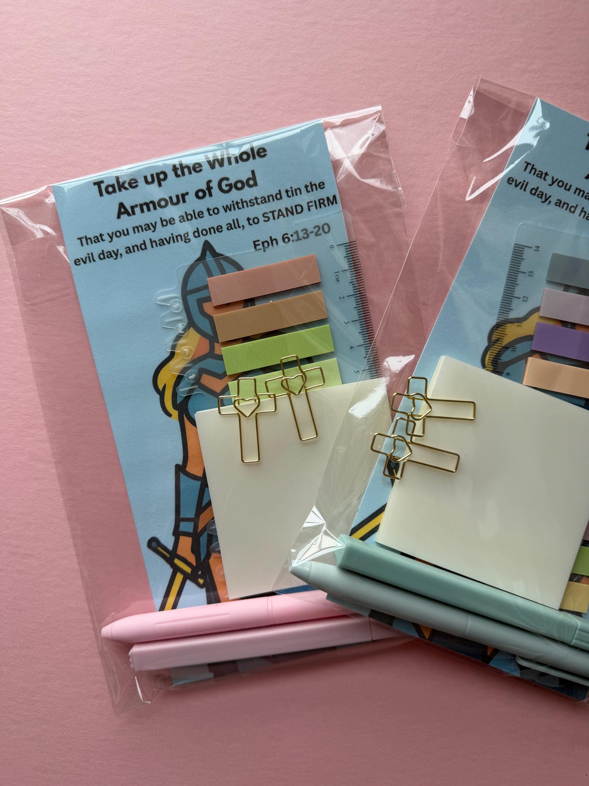 Armor of God Bible Study Kit, Ephesians 6 Christian Gift, Bible Journaling Accessories, Scripture Study Set, Faith Gift for Women