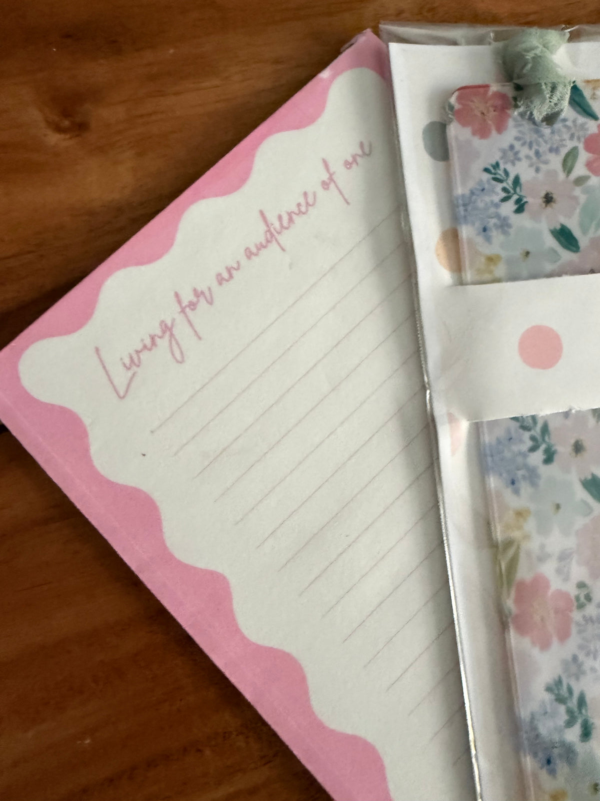 Sons & Daughters stationary set displayed with coordinated paper goods and writing accessories