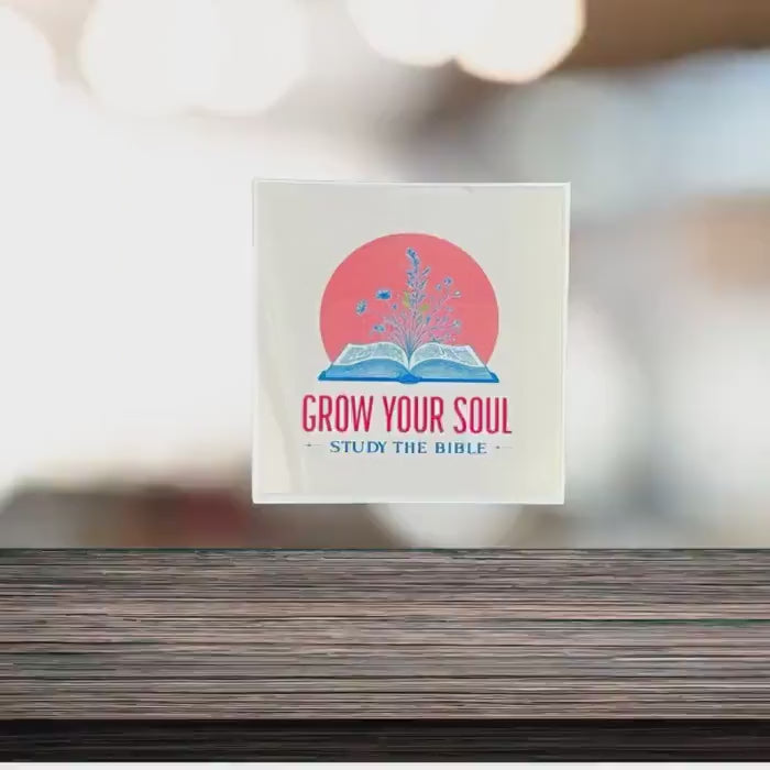 Waterproof Vinyl Decal, Grow Your Soul, Inspirational Faith Sticker